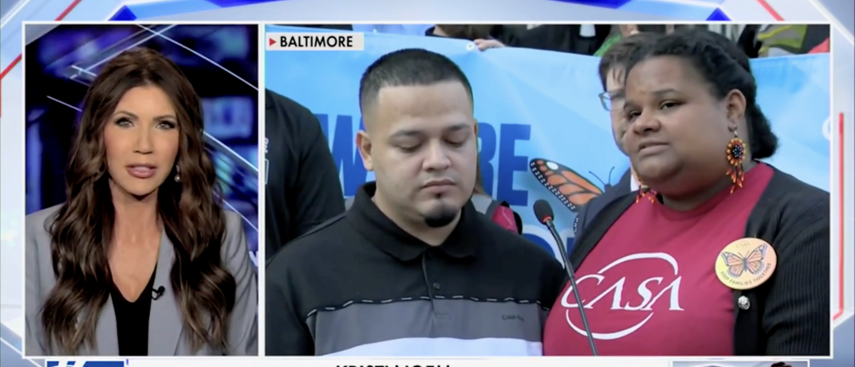 Kristi Noem on "Hannity" discussing Abrego Garcia [Screenshot/Fox News/"Hannity"]